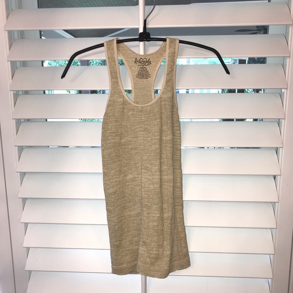 Gold Sparkly Tank Top